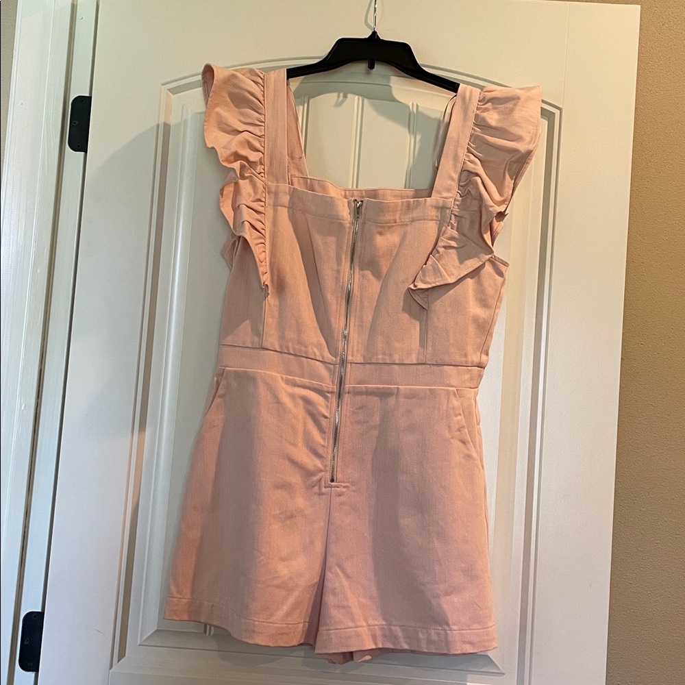 Gilli Blush Ruffle Detail romper
